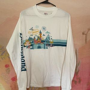 Disneyland White Long Sleeve Shirt
